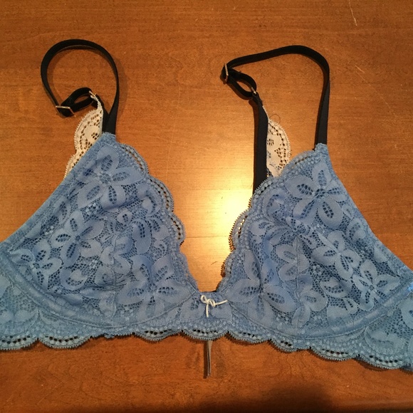 Blue "Happy" Aerie Bra - Picture 1 of 2